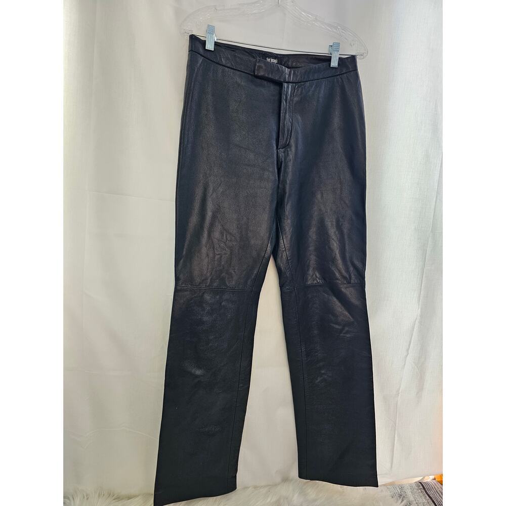 For Joseph Leather Pants Black Straight size 8